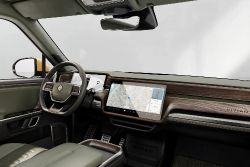 Rivian R1T - interior Forest Edge + Warm Ash Wood