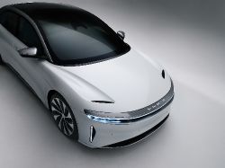 Lucid Air - StellarWhite Frunk Closed