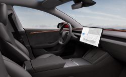 Tesla Model 3 - Interior black