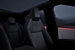 Tesla Cybertruck - front seat